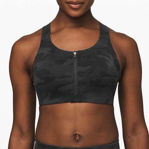 lululemon enlite zip front bra high support  32C